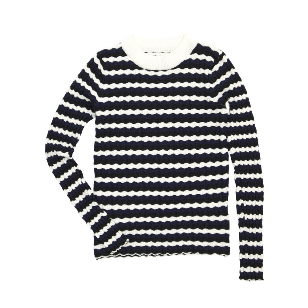Colored Stripe Wave Knitwear (free)